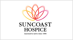 A logo of suncoast hospice