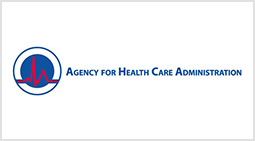A logo for the agency for health care administration.